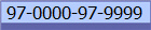 97-0000-97-9999